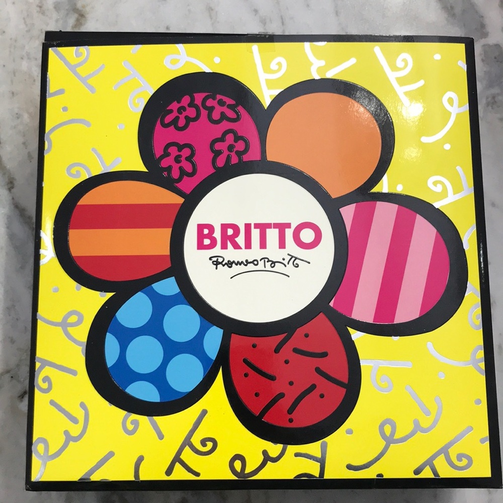 Romero Britto Flower Tin